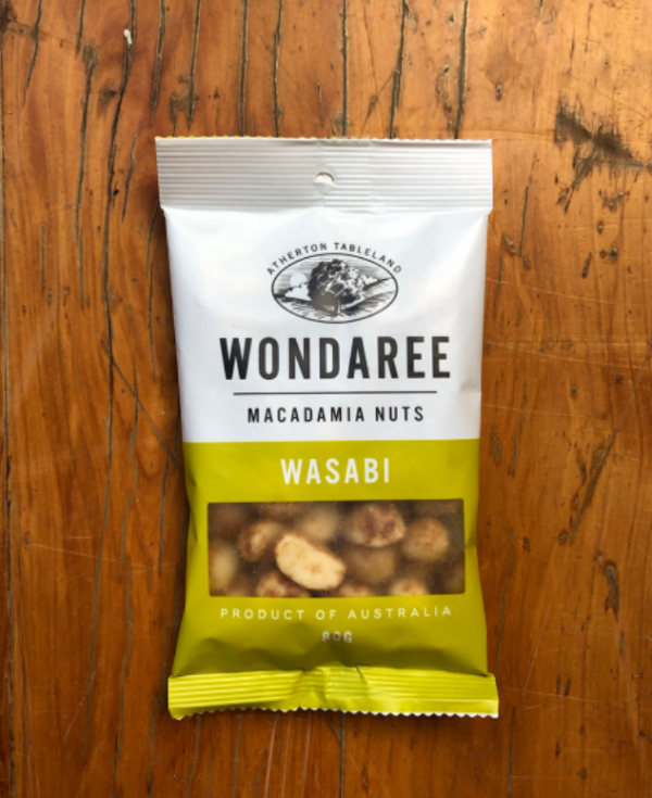 Wondaree Macadamia Nuts - Wasabi 80gms