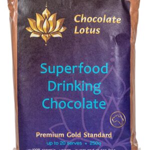 Chocolate Lotus - Superfood Drinking Chocolate 250g 100% Organic Vegan Sugar And Gluten Free