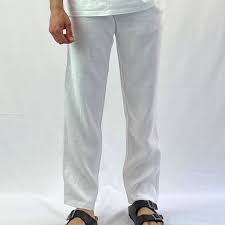 Jimmy Stuart - Linen Pant White
