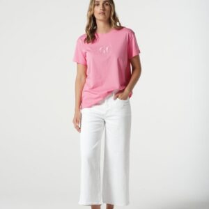 Goondiwindi Cotton - Pink Cosmo Logo Cotton Tee