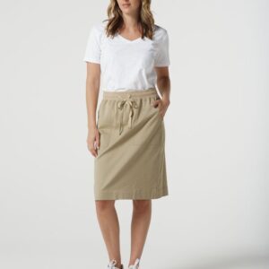 Goondiwindi Cotton - Heat Cotton V Neck Tee With Studs - White