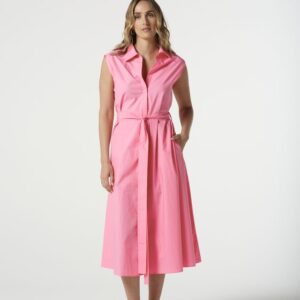 Goondiwindi Cotton - Pink Cosmo Sleeveless Shirt Dress