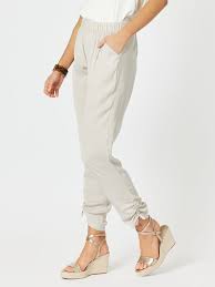 Hammock and Vine - Traveller Luxe Side Tie Pant - Champagne