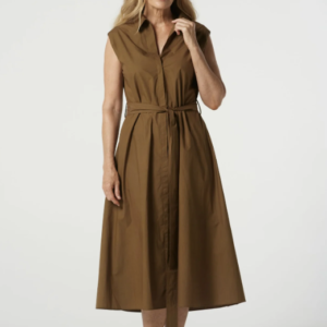 Goondiwindi Cotton - Willow Cotton Sleeveless Dress - Otter