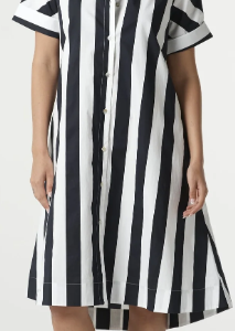 Goondiwindi Cotton - Shore Cotton A-Line Dress - Hayman Stripe