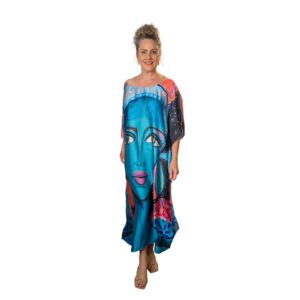 Regan O'Neill Kaftan - Teal Lady