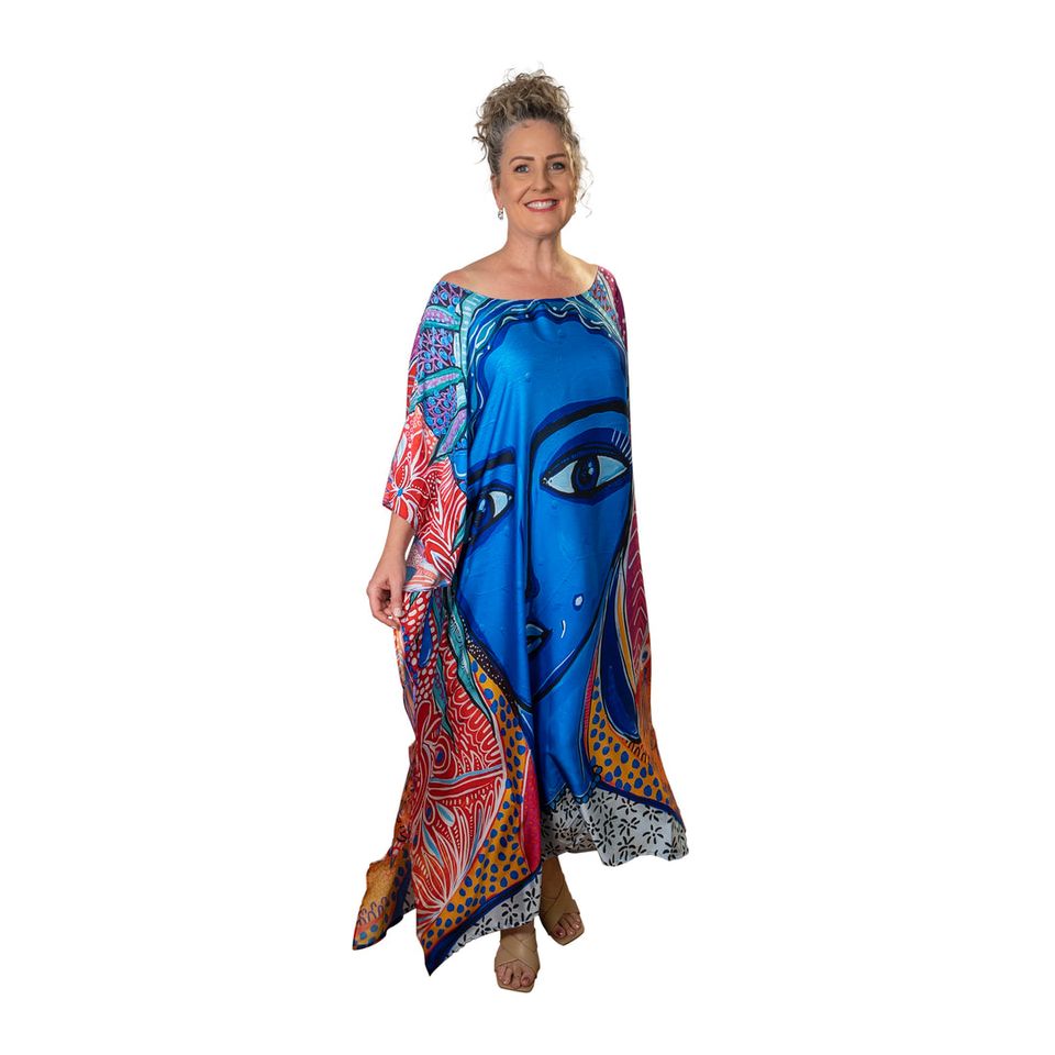 Regan O'Neill Kaftan - Uluru Blue