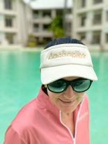 Anchorline - Cotton Visor - Natural Gold Logo