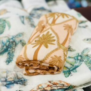 McMini's Muslin Swaddle - Palm Designed In Port Douglas FNQ