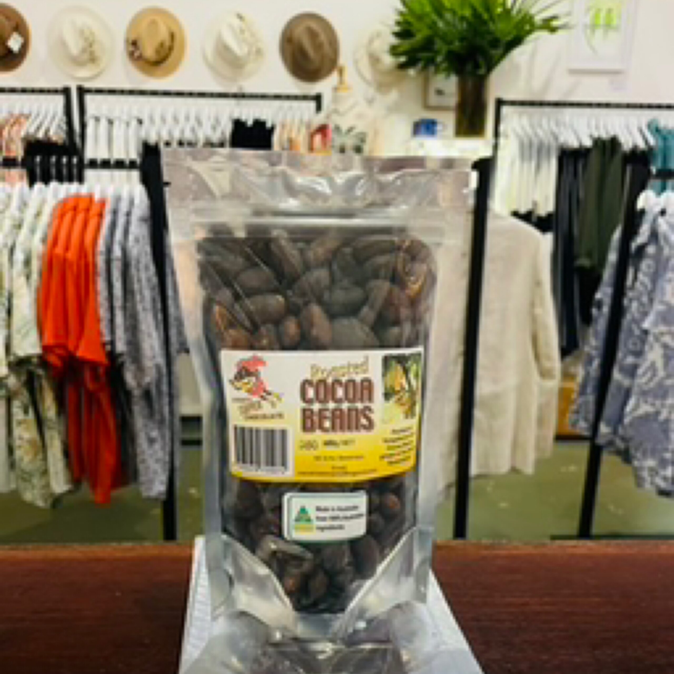 Stevo's Super Chocolate Roasted Cocoa Beans 200g Packed At Yungaburra From Cocoa Beans Grown On FNQ