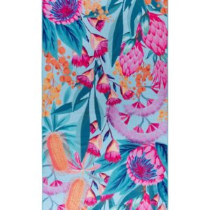 Eco-Friendly Banksia Beach Towel Australian Made & Owned Artwork By Stephanie Bream