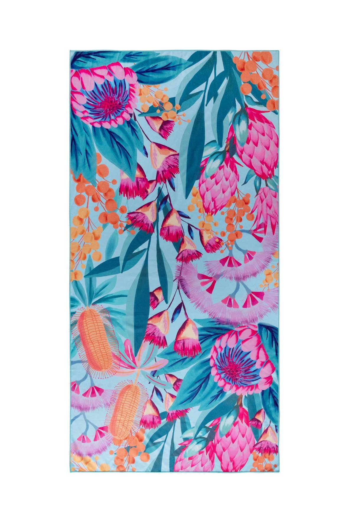 Sundust - Eco-Friendly Banksia Beach Towel Australian Made & Owned Artwork By Stephanie Bream