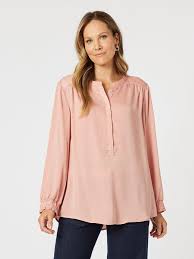 Hammock and Vine - Luxe Nehru Top - Peach