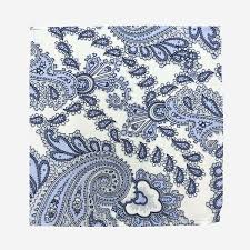 Jimmy Stuart - Pocket Square in Blue Bone