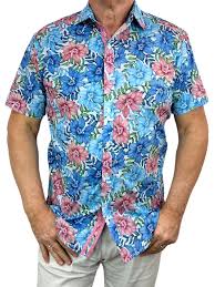 Jimmy Stuart - Coral Azure S/S Shirt