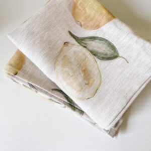 Treasure Inventory - Lemon Linen Tea Towel designed in Port Douglas and made in Australia