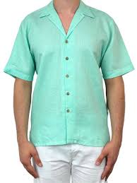 Jimmy Stuart - Byron Bay Ice Blue Linen S/S Shirt