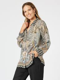 Hammock and Vine Emerson Animal Print Shirt
