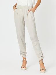 Hammock and Vine Luxe Ruche Tie Pant - Champagne
