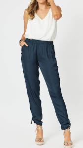 Hammock and Vine - Navy Traveller Luxe Side Tie Pant