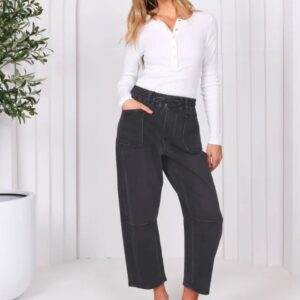 Monaco Jeans - Leo Barrel Black