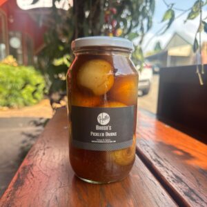 Broso's Condiments - Picked Onions Hot 600g