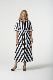 Goondiwindi Cotton - Bias Cut Thick Stripe Dress - Hayman Stripe