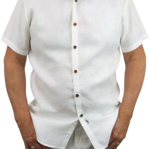 Jimmy Stuart - Byron Bay White Linen S/S Shirt