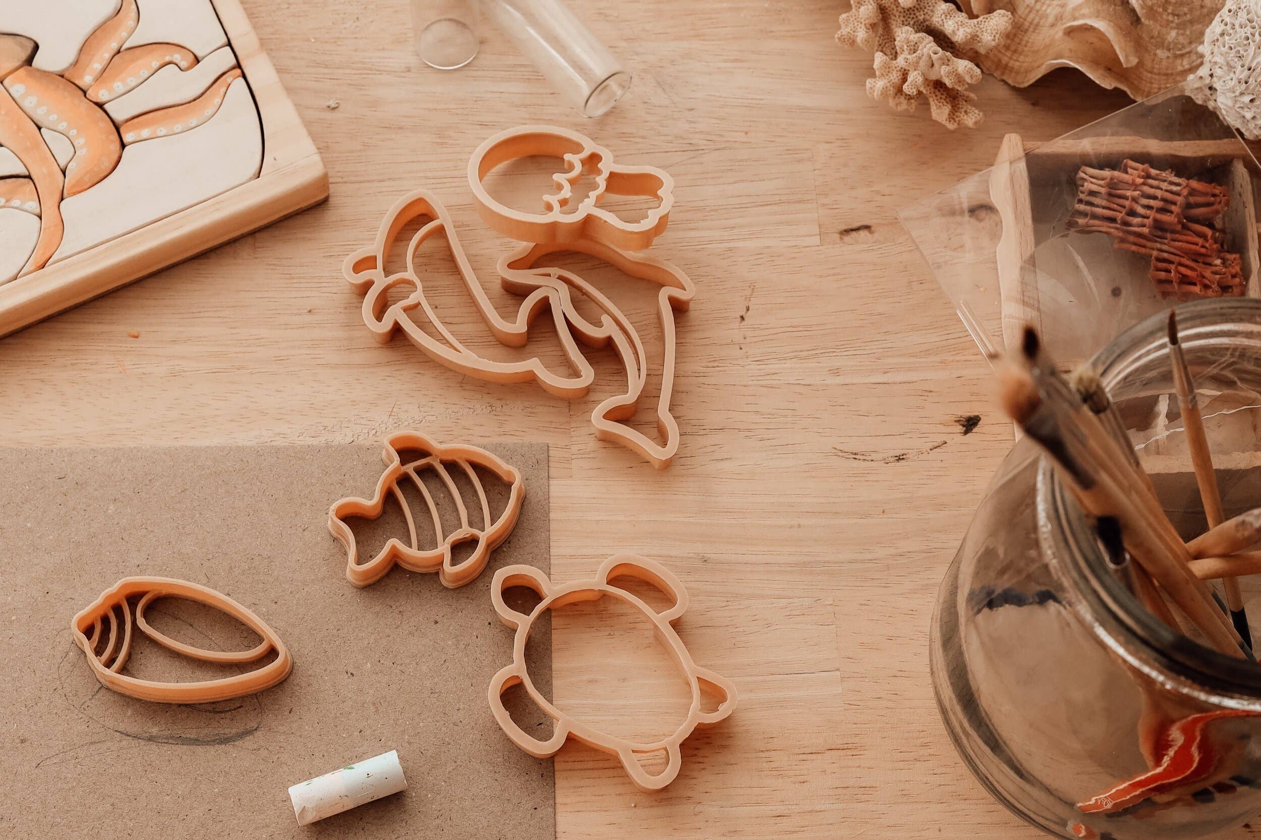 Kinfolk Pantry - Under The Sea Cutter Set - Eco Playdough Tool