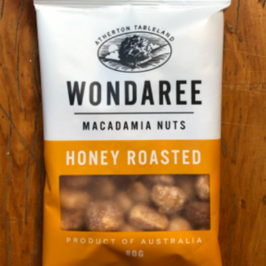 Wondaree Macadamia Nuts - Honey Roasted 80g
