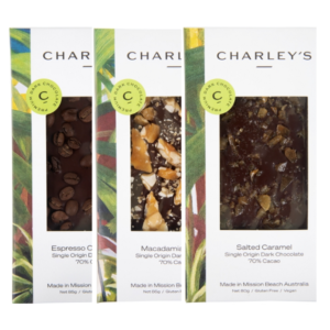 Charley's Chocolate - Dark Chocolate Contemporary Pack 240g