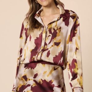 Hammock & Vine - Verona Print Shirt - Shiraz Multi