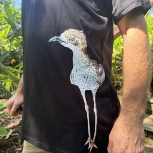 Shanna Trees Creations - Bush Stone Curlew (Black) T-Shirt