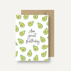 Treasure Inventory - Avo Happy Birthday Card